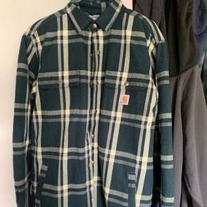 Carhartt flannel Sherpa lined jacket